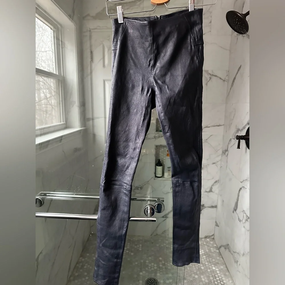 Veronica Beard Lamb Leather Pants - Picture 1 of 5